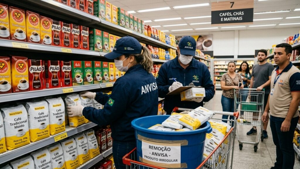 Anvisa suspende marcas de café em supermercados do Brasil Anvisa suspende marcas de café em supermercados do Brasil